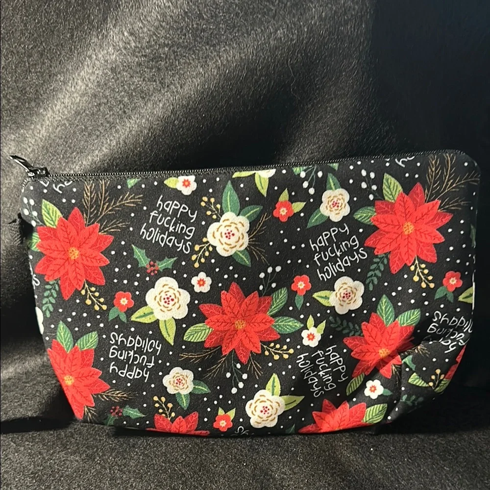 Floral Holiday Pouch (with a little sassiness)